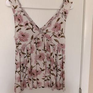 American eagle flowy floral tank top